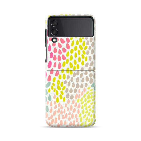 Colorful Abstract Teardrop Pattern Samsung Galaxy Z Flip 3 (5G) Hard Case