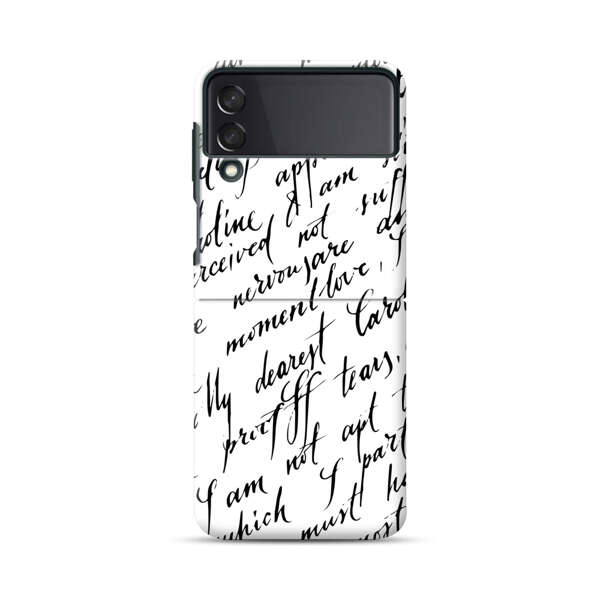 Handwritten Calligraphy Samsung Galaxy Z Flip 3 (5G) Hard Case