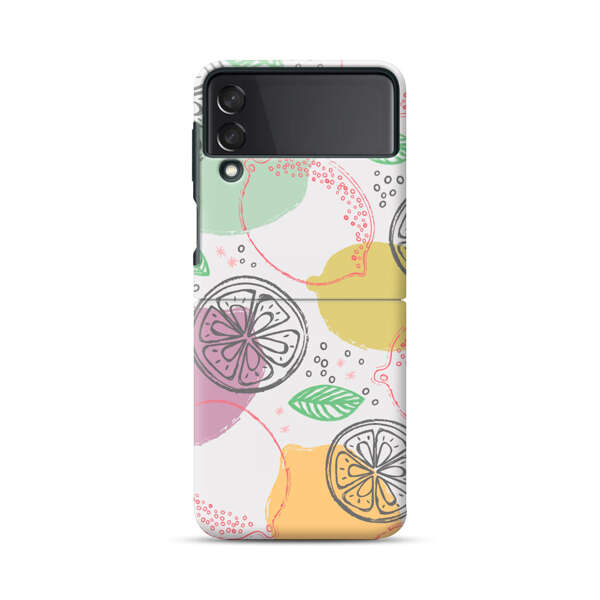 Lemon Colorful Abstract Pattern Samsung Galaxy Z Flip 3 (5G) Hard Case