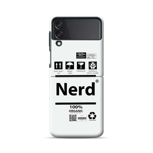 Minimalist Nerd Shipping Icons Design Samsung Galaxy Z Flip 3 (5G) Hard Case