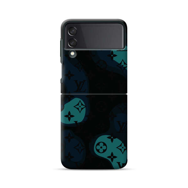 Modern Abstract Question Marks with Luxury Motifs Samsung Galaxy Z Flip 3 (5G) Hard Case