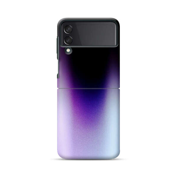 Purple Blue Gradient Flame Samsung Galaxy Z Flip 3 (5G) Hard Case