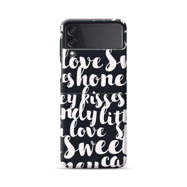 Sweet Honey Kisses Love Sugar Candy Pattern Samsung Galaxy Z Flip 3 (5G) Hard Case
