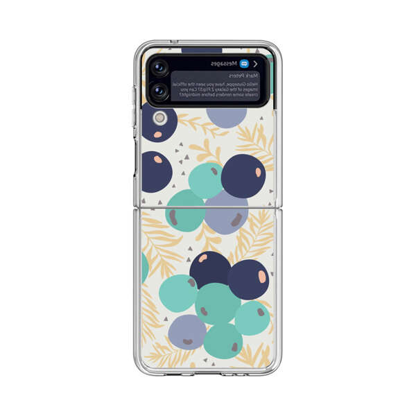 Abstract Berries Pattern Samsung Galaxy Z Flip 4 Case