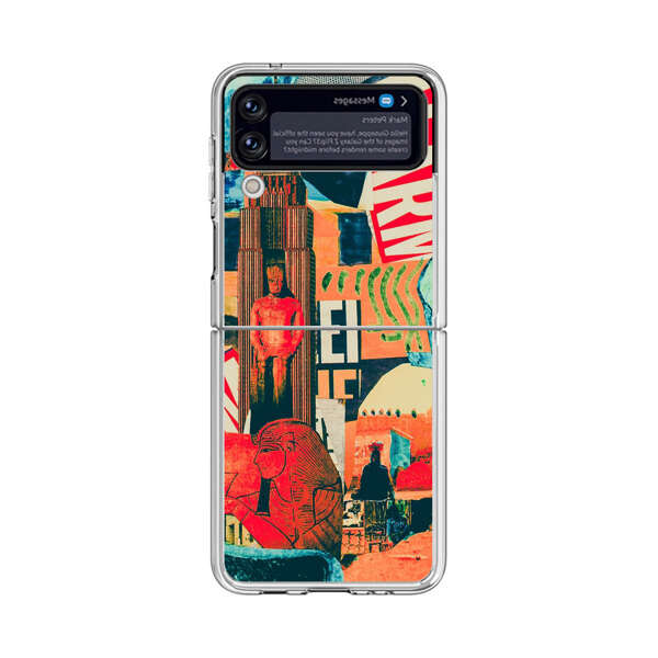 Artistic Urban Collage Samsung Galaxy Z Flip 4 Case