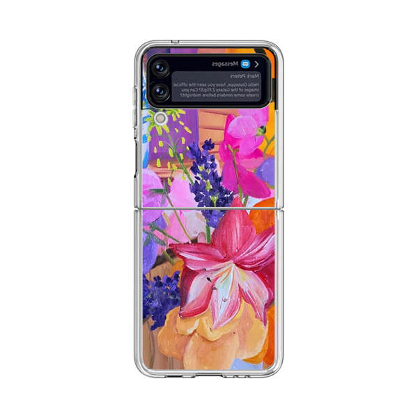 Bright Vibrant Floral Still Life Samsung Galaxy Z Flip 4 Case