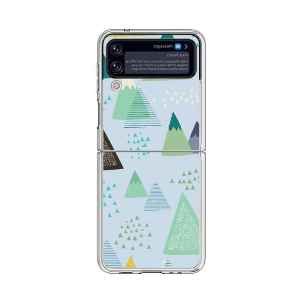 Colorful Abstract Mountain Pattern Samsung Galaxy Z Flip 4 Case
