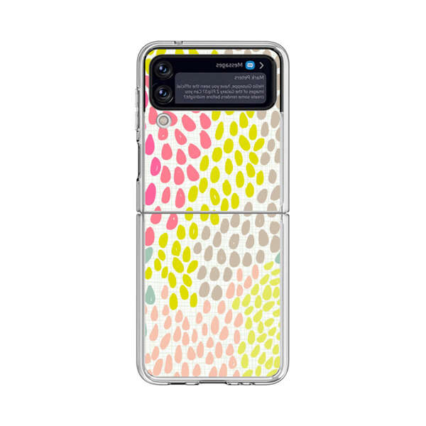 Colorful Abstract Teardrop Pattern Samsung Galaxy Z Flip 4 Case