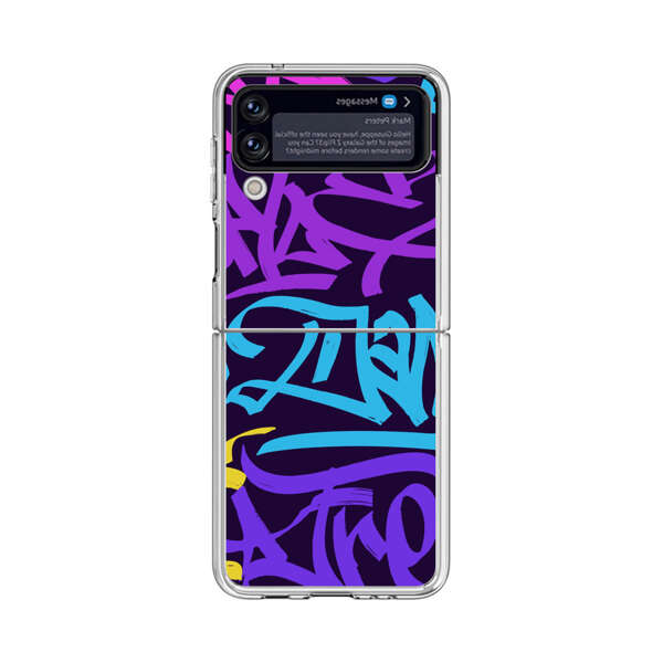Colorful Graffiti Pattern Samsung Galaxy Z Flip 4 Case