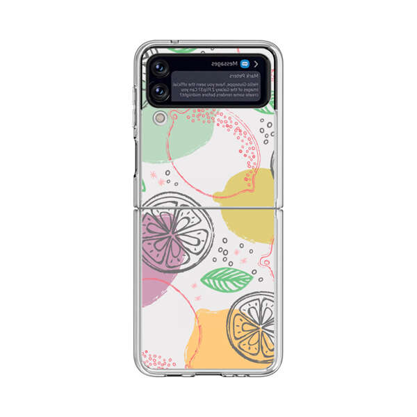 Lemon Colorful Abstract Pattern Samsung Galaxy Z Flip 4 Case