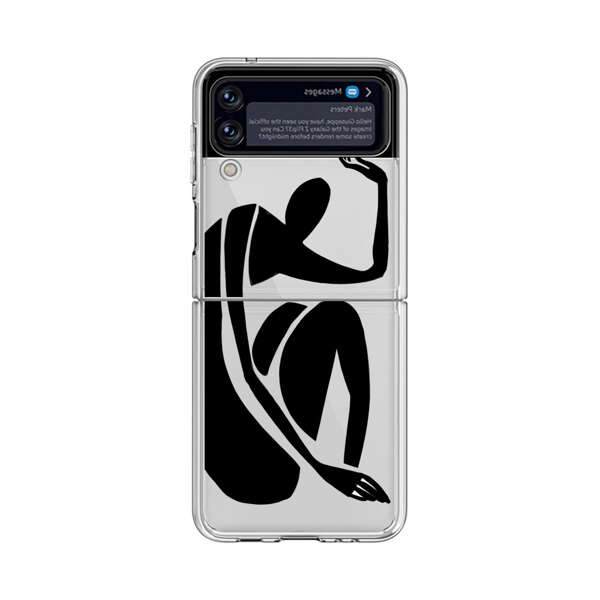 Minimalist Abstract Human Figure Samsung Galaxy Z Flip 4 Case