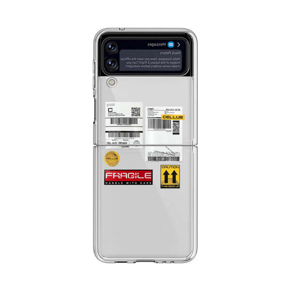 Shipping Labels and Fragile Handling Stickers Samsung Galaxy Z Flip 4 Case