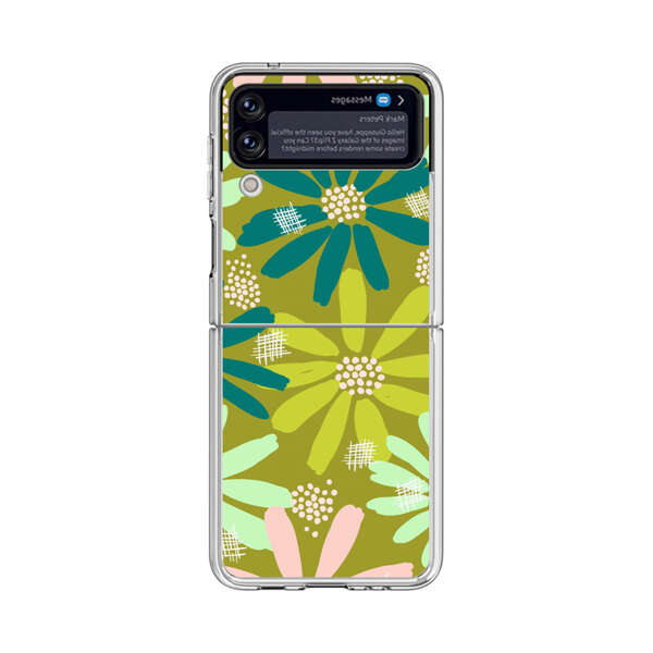 Vibrant Floral Daisy Pattern Samsung Galaxy Z Flip 4 Case