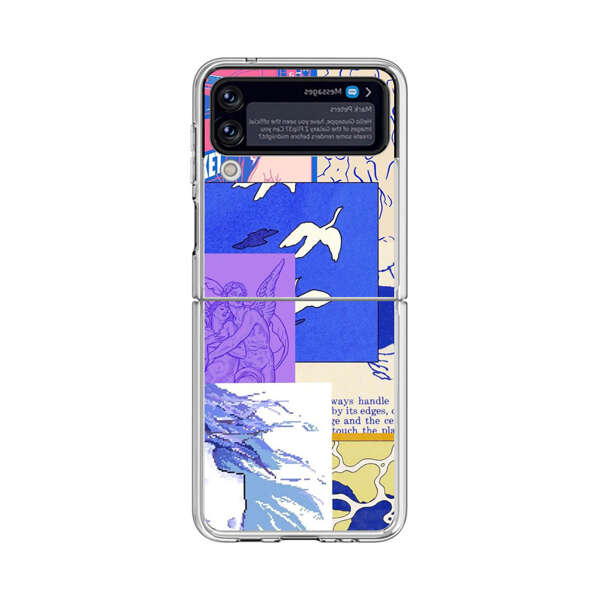 Vibrant Retro Pop Art Collage Samsung Galaxy Z Flip 4 Case