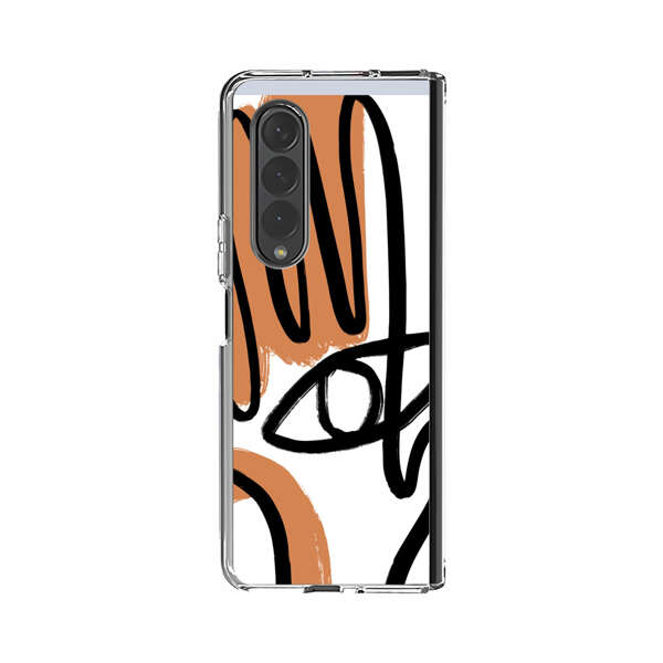 Abstract Minimalist Hand with Eye Samsung Galaxy Z Fold 3 (5G) Case