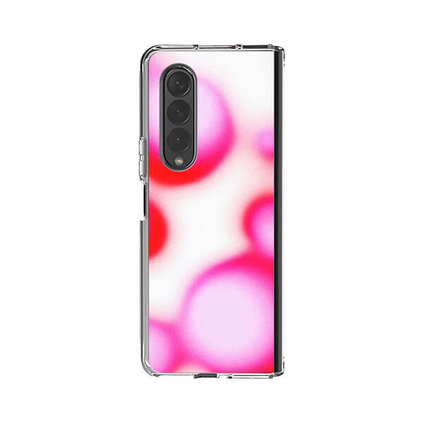 Abstract Pink and Red Blurry Circles Samsung Galaxy Z Fold 3 (5G) Case