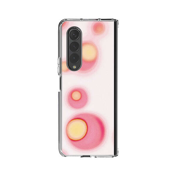 Abstract Pink and Yellow Blobs Samsung Galaxy Z Fold 3 (5G) Case