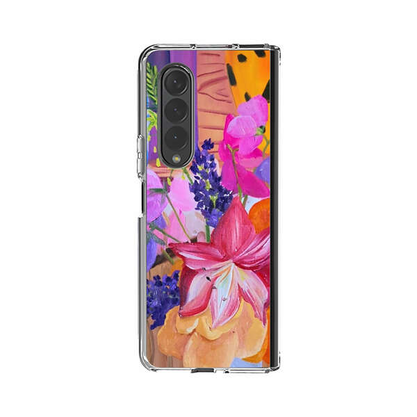 Bright Vibrant Floral Still Life Samsung Galaxy Z Fold 3 (5G) Case