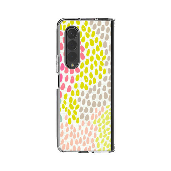 Colorful Abstract Teardrop Pattern Samsung Galaxy Z Fold 3 (5G) Case