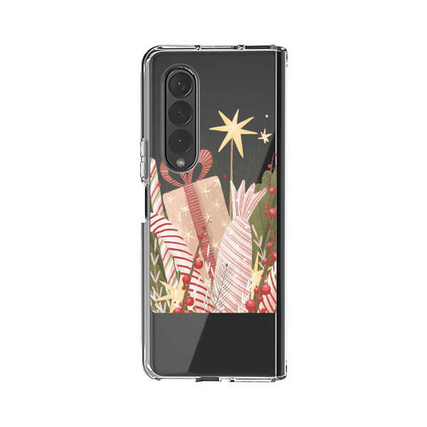 Festive Candy Canes and Holiday Gifts Samsung Galaxy Z Fold 3 (5G) Case