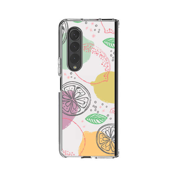 Lemon Colorful Abstract Pattern Samsung Galaxy Z Fold 3 (5G) Case