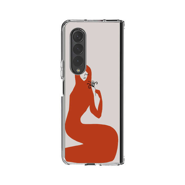 Minimalist Abstract Woman Silhouette Samsung Galaxy Z Fold 3 (5G) Case