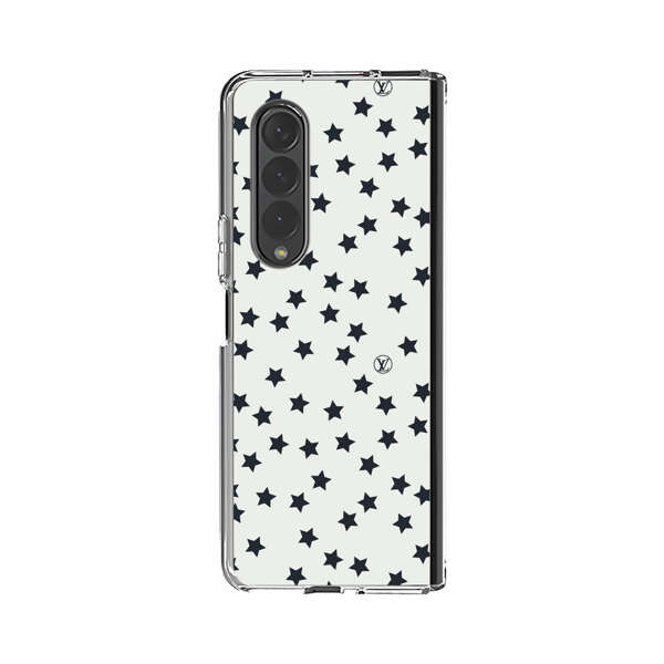 Minimalist Black Stars Pattern Samsung Galaxy Z Fold 3 (5G) Case