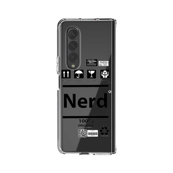 Minimalist Nerd Shipping Icons Design Samsung Galaxy Z Fold 3 (5G) Case