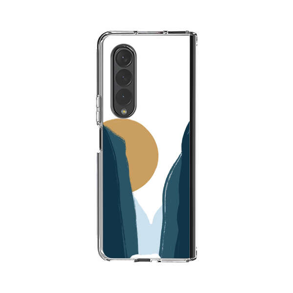 Sunset Between Dark Cliffs Samsung Galaxy Z Fold 3 (5G) Case