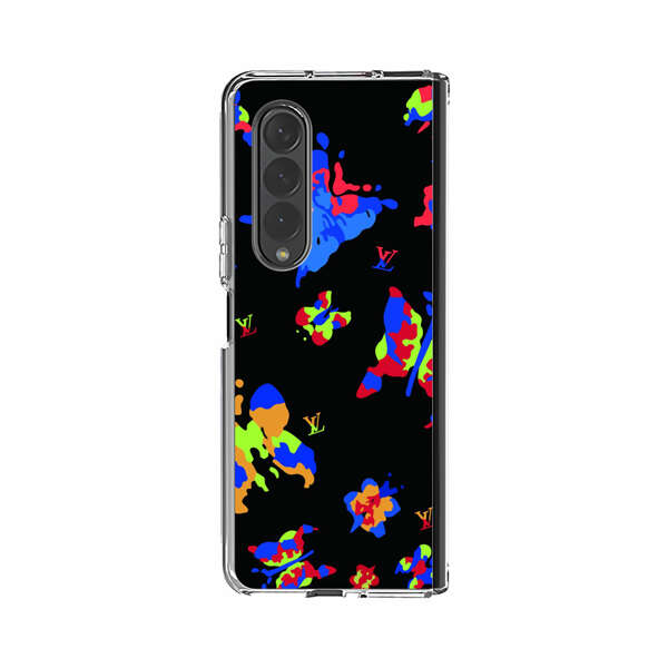 Vibrant Abstract Butterflies and Floral Splashes Samsung Galaxy Z Fold 3 (5G) Case