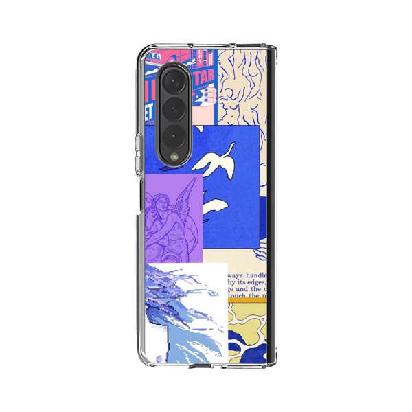 Vibrant Retro Pop Art Collage Samsung Galaxy Z Fold 3 (5G) Case