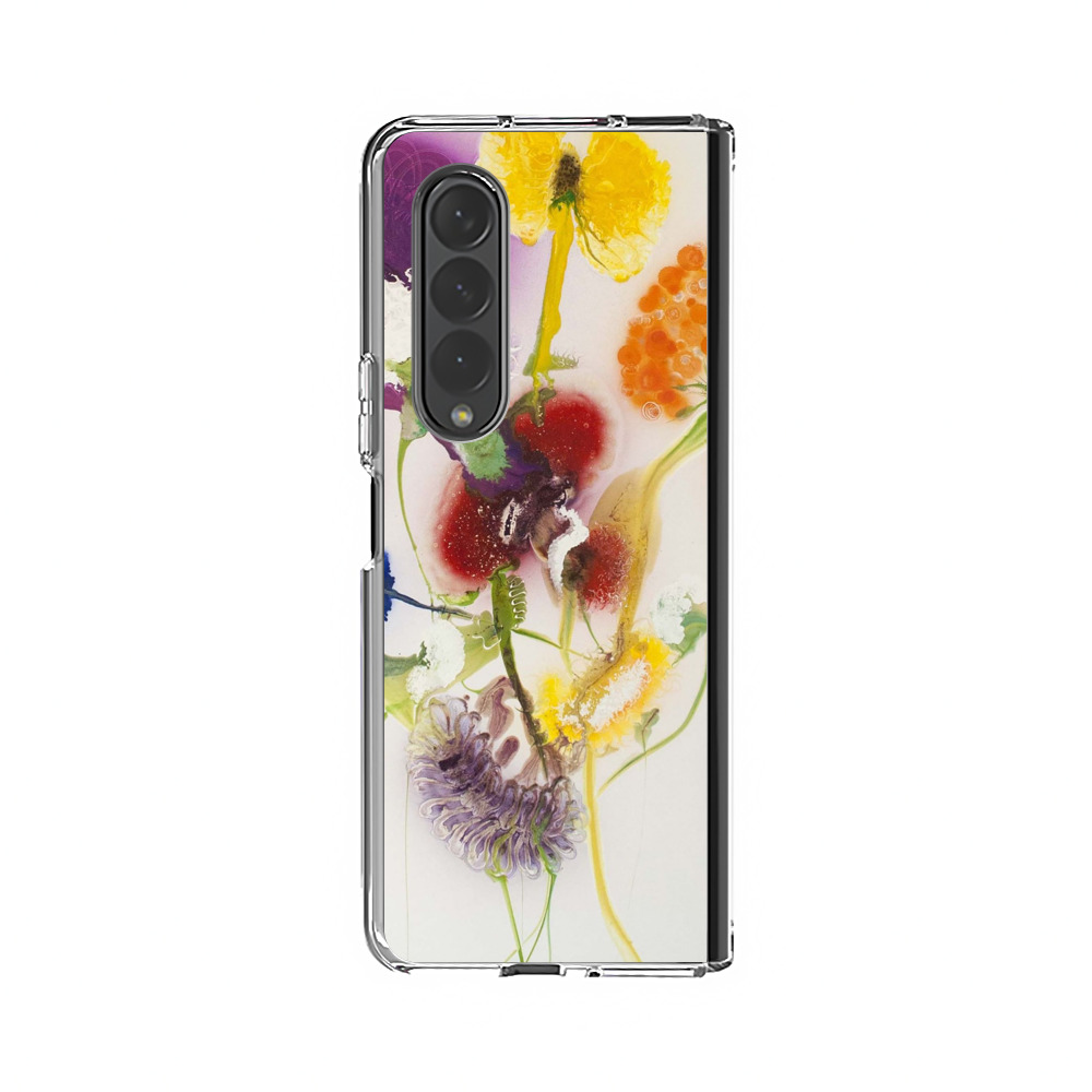 Vibrant Abstract Floral Artwork Samsung Galaxy Z Fold 4 Case