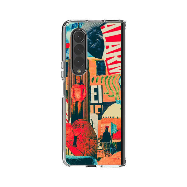 Artistic Urban Collage Samsung Galaxy Z Fold 4 Case