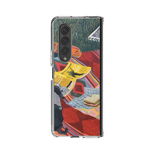 Charming Picnic Scene with Blanket and Food Samsung Galaxy Z Fold 4 Case