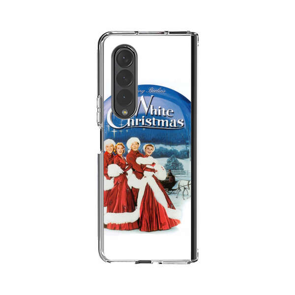 Classic White Christmas Scene Samsung Galaxy Z Fold 4 Case