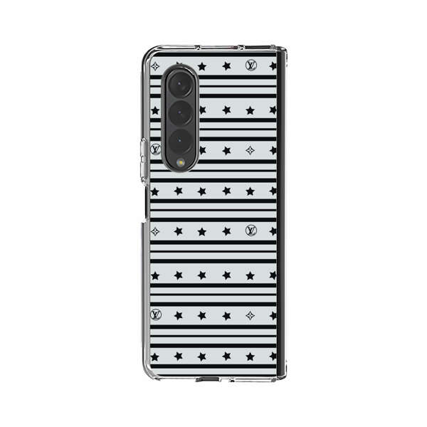 Elegant Stars Geometric Pattern Samsung Galaxy Z Fold 4 Case