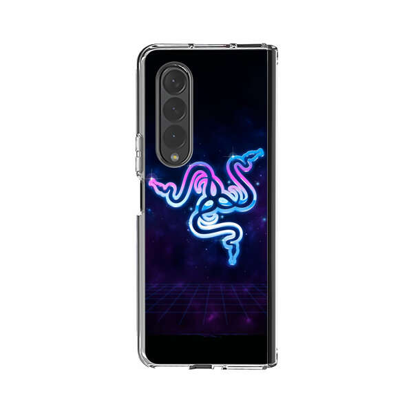 Glowing Neon Triple Snake Samsung Galaxy Z Fold 4 Case
