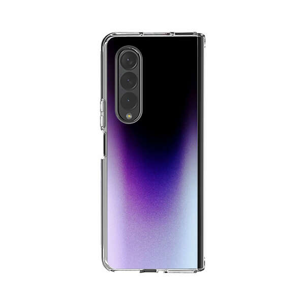 Purple Blue Gradient Flame Samsung Galaxy Z Fold 4 Case