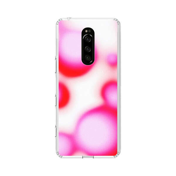 Abstract Pink and Red Blurry Circles Sony Xperia 1 Case