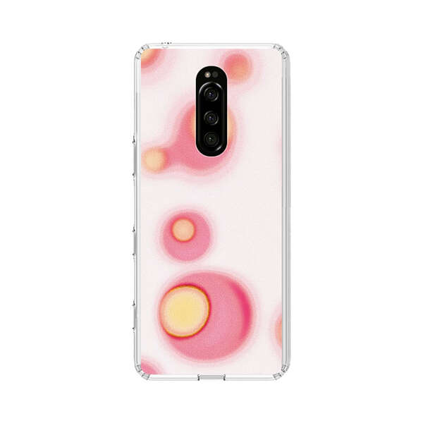 Abstract Pink and Yellow Blobs Sony Xperia 1 Case
