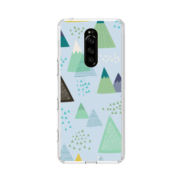 Colorful Abstract Mountain Pattern Sony Xperia 1 Case