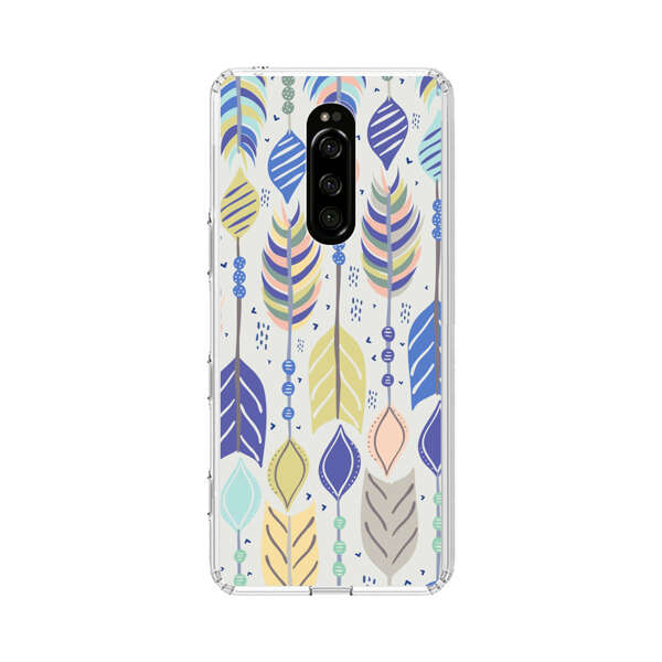 Colorful Feathers Pattern Pastel Sony Xperia 1 Case