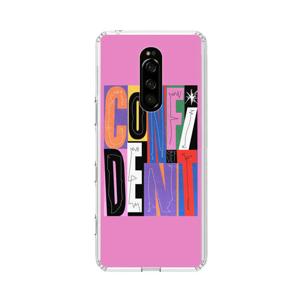 Confident Bold Colorful Typography Sony Xperia 1 Case