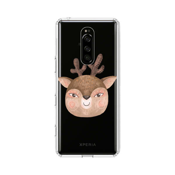 Cute Cartoon Deer Face Sony Xperia 1 Case