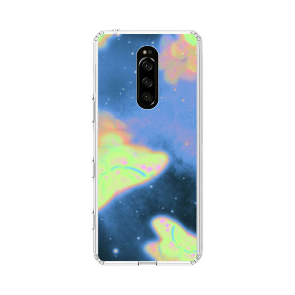 Dreamy Glowing Cosmic Butterflies Sony Xperia 1 Case
