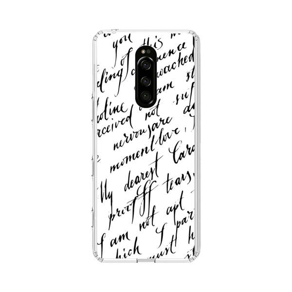 Handwritten Calligraphy Sony Xperia 1 Case