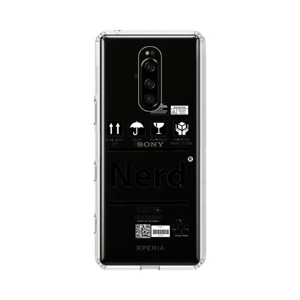 Minimalist Nerd Shipping Icons Design Sony Xperia 1 Case