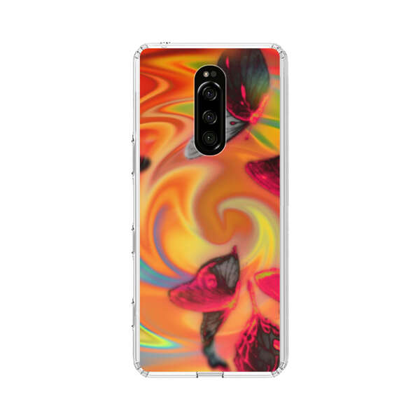 Psychedelic Butterflies Swirl Sony Xperia 1 Case