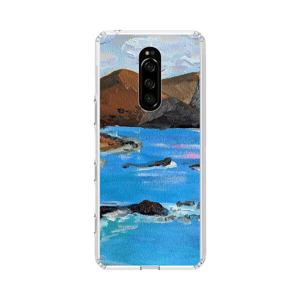 Rocky Coastline Ocean Painting Sony Xperia 1 Case