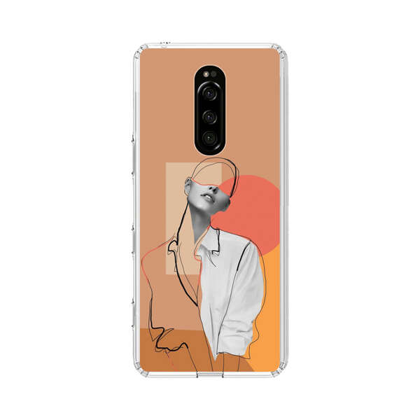 Stylish Abstract Portrait Art Sony Xperia 1 Case